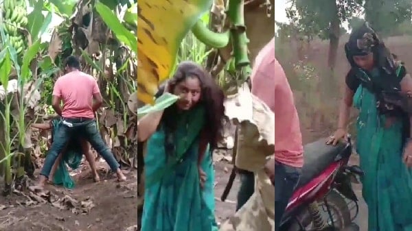 Gaon k ladko nai range hath pakad liya bhabhi ko outdoor sex k doraan